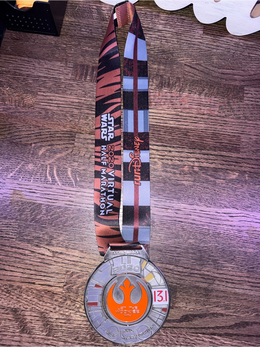 Disney Star Wars Medal with Orange and Silver Accents